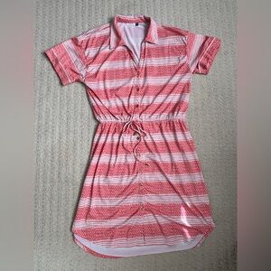 Cabana Life Red and White Striped Mini Dress